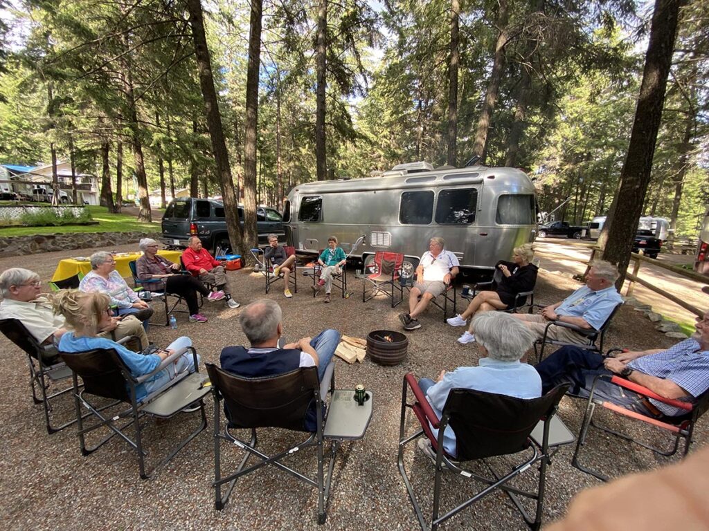 Airstream club of BC gather for Happy Hour